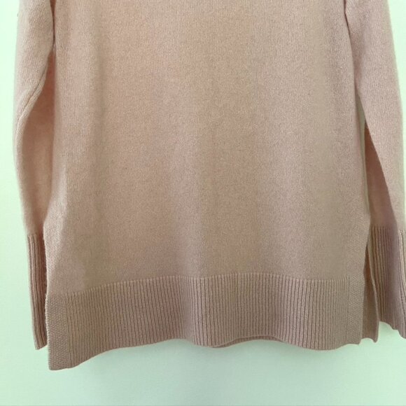 White+Warren 100% Cashmere Sweater Size Medium Muted Pink Crewneck Pullover Knit - Picture 2 of 8